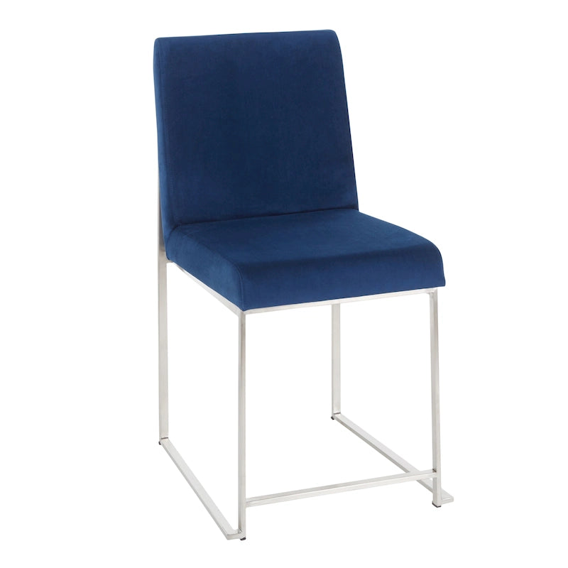 Modern Metal Velvet Chair Upholstered