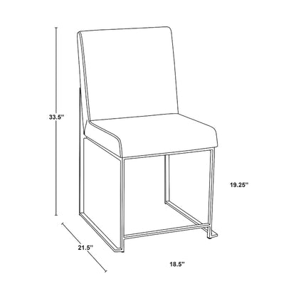 Modern Metal Velvet Chair Upholstered