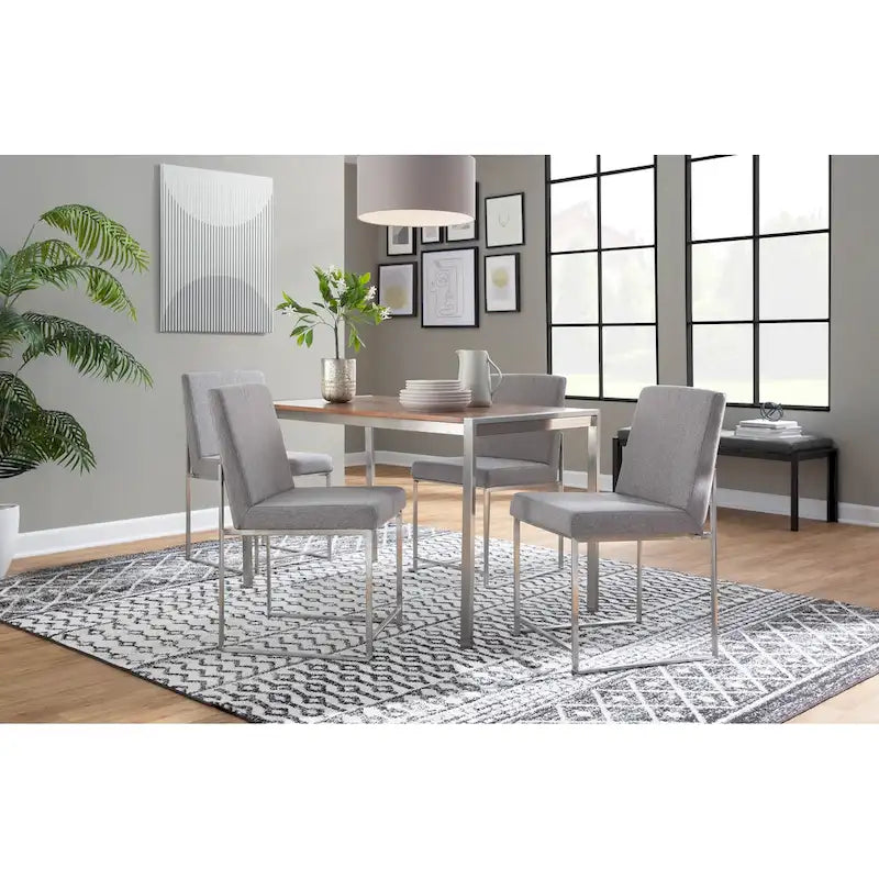 Modern Metal Velvet Chair Upholstered