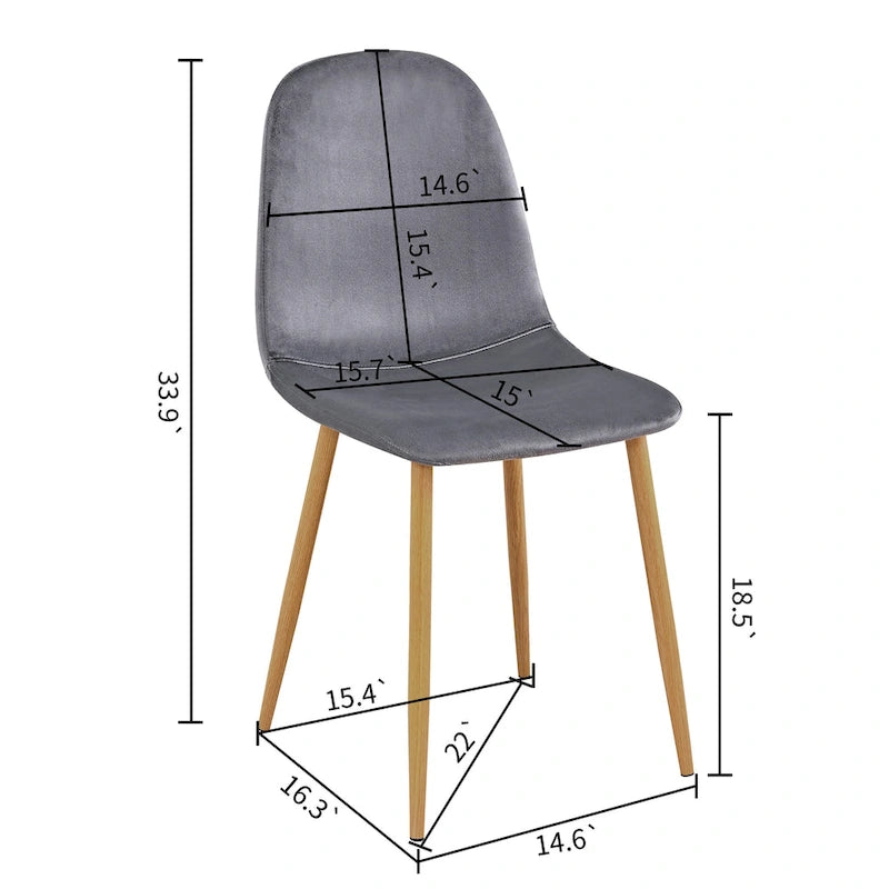 Modern Fabric Chair Upholstered