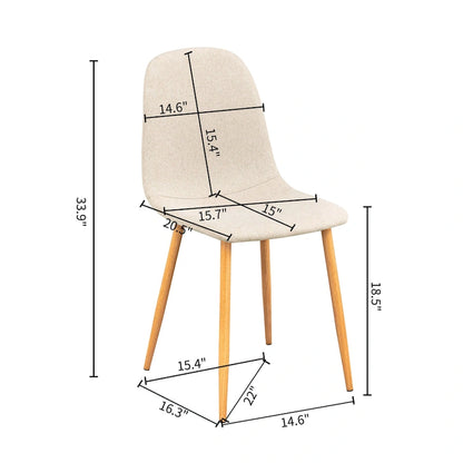 Modern Fabric Chair Upholstered