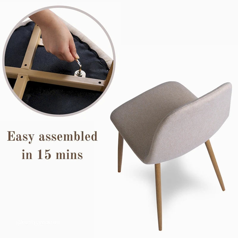 Modern Fabric Chair Upholstered