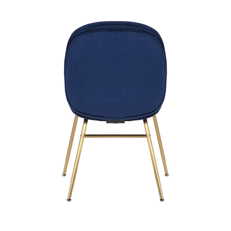 34.06 Inch Mid-Century Modern Metal Velvet Chair