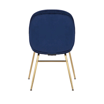 34.06 Inch Mid-Century Modern Metal Velvet Chair