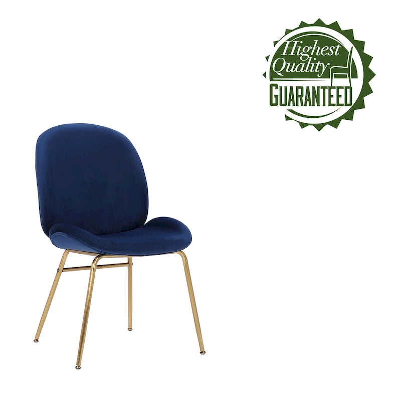 34.06 Inch Mid-Century Modern Metal Velvet Chair