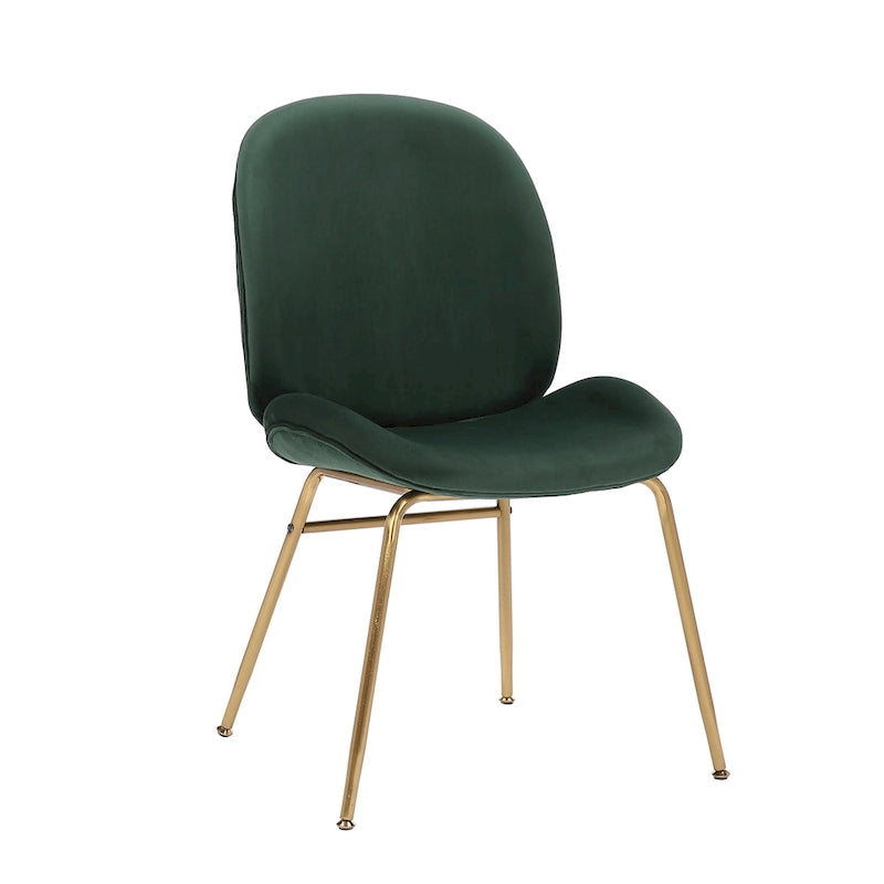 34.06 Inch Mid-Century Modern Metal Velvet Chair