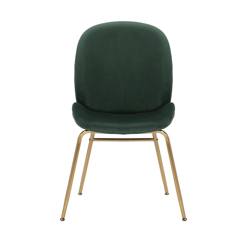 34.06 Inch Mid-Century Modern Metal Velvet Chair