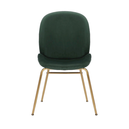 34.06 Inch Mid-Century Modern Metal Velvet Chair