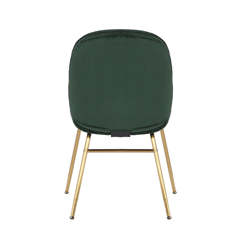 34.06 Inch Mid-Century Modern Metal Velvet Chair