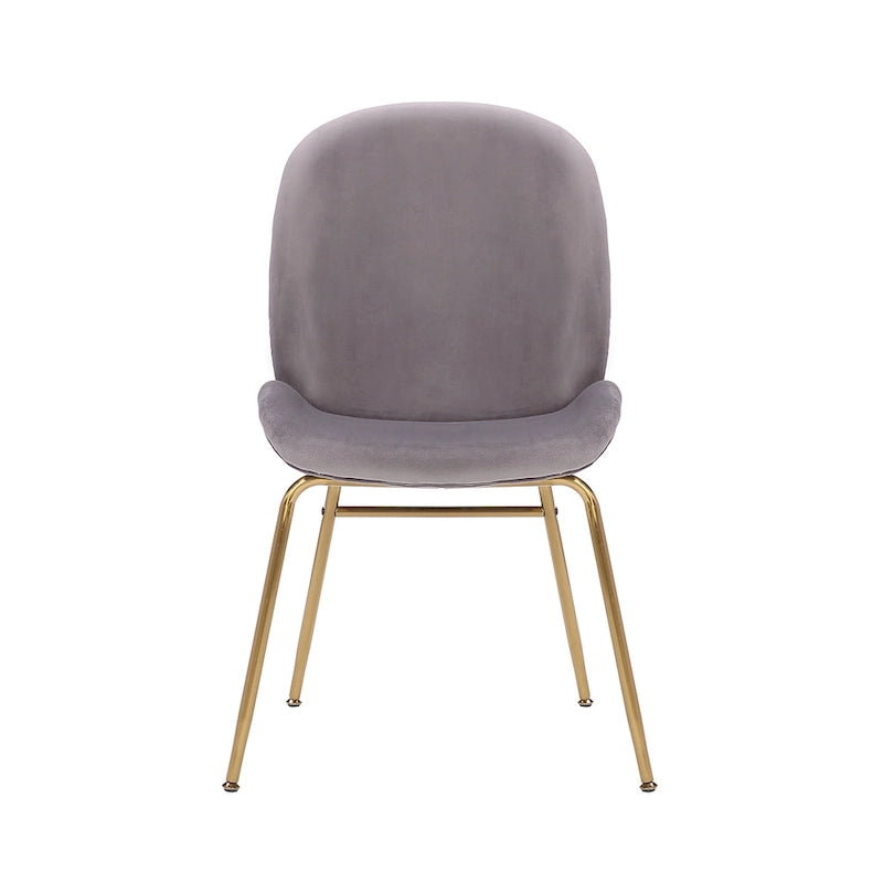 34.06 Inch Mid-Century Modern Metal Velvet Chair
