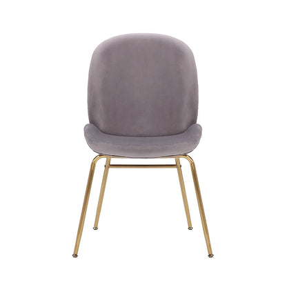 34.06 Inch Mid-Century Modern Metal Velvet Chair