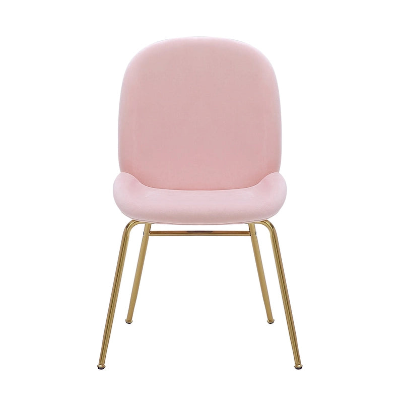 34.06 Inch Mid-Century Modern Metal Velvet Chair