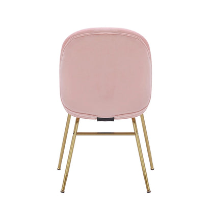 34.06 Inch Mid-Century Modern Metal Velvet Chair