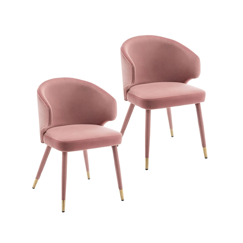 23.22 Inch Metal Velvet Chair Upholstered