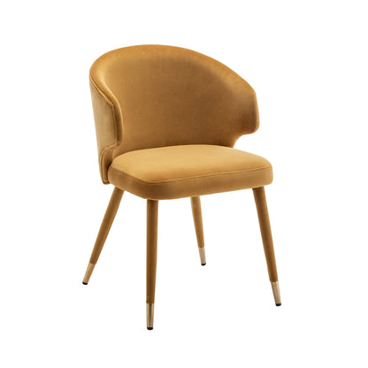 23.22 Inch Metal Velvet Chair Upholstered