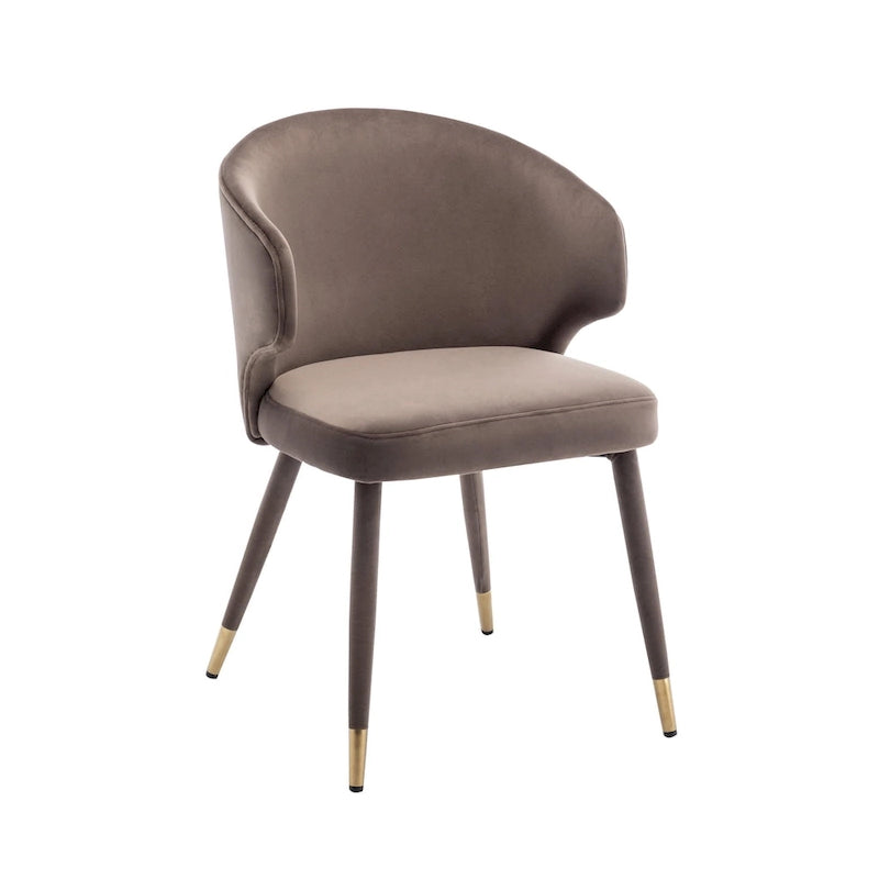 23.22 Inch Metal Velvet Chair Upholstered