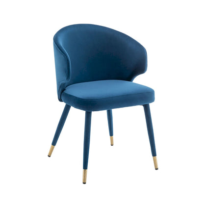23.22 Inch Metal Velvet Chair Upholstered