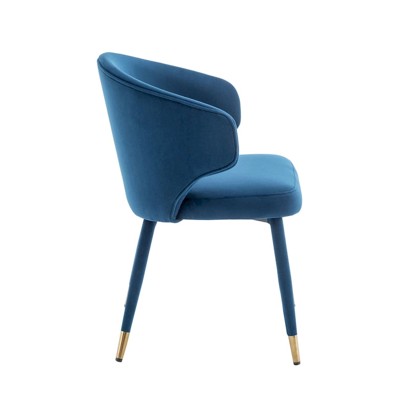 23.22 Inch Metal Velvet Chair Upholstered