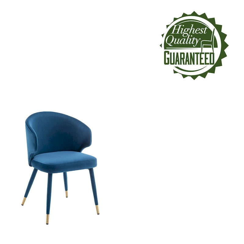 23.22 Inch Metal Velvet Chair Upholstered