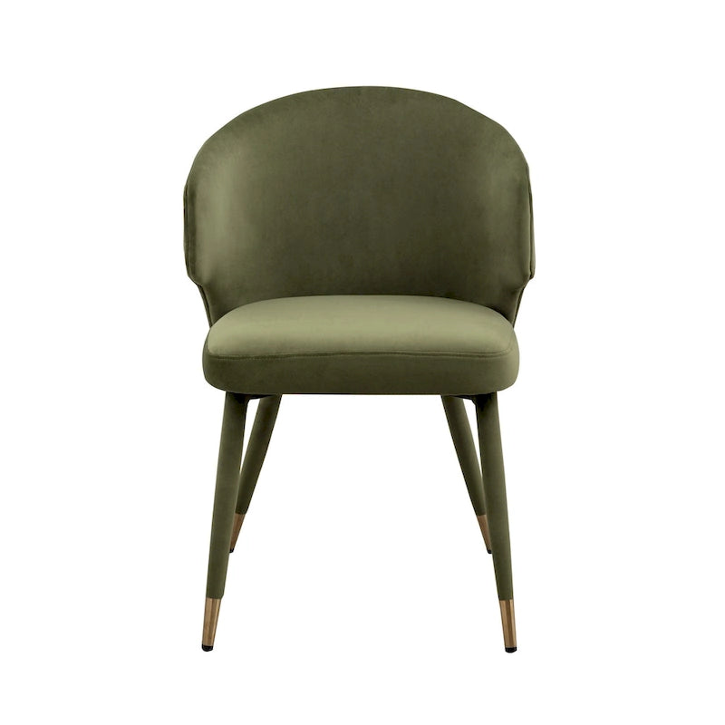23.22 Inch Metal Velvet Chair Upholstered
