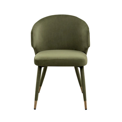 23.22 Inch Metal Velvet Chair Upholstered