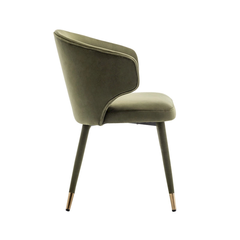 23.22 Inch Metal Velvet Chair Upholstered