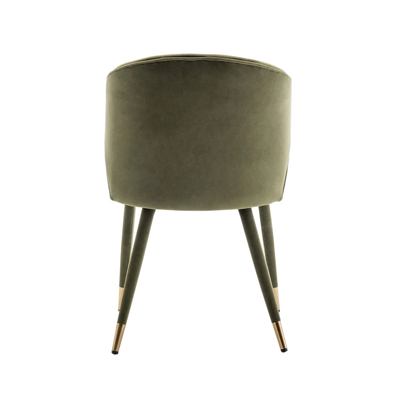 23.22 Inch Metal Velvet Chair Upholstered
