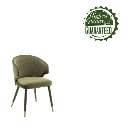 23.22 Inch Metal Velvet Chair Upholstered