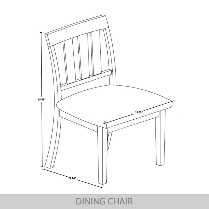 Mid-Century Modern Solid Wood Fabric Chair Upholstered