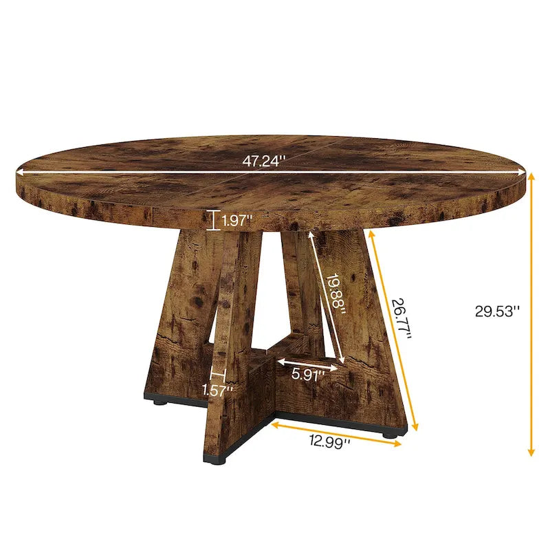 47 Inch Modern Engineered Wood Table