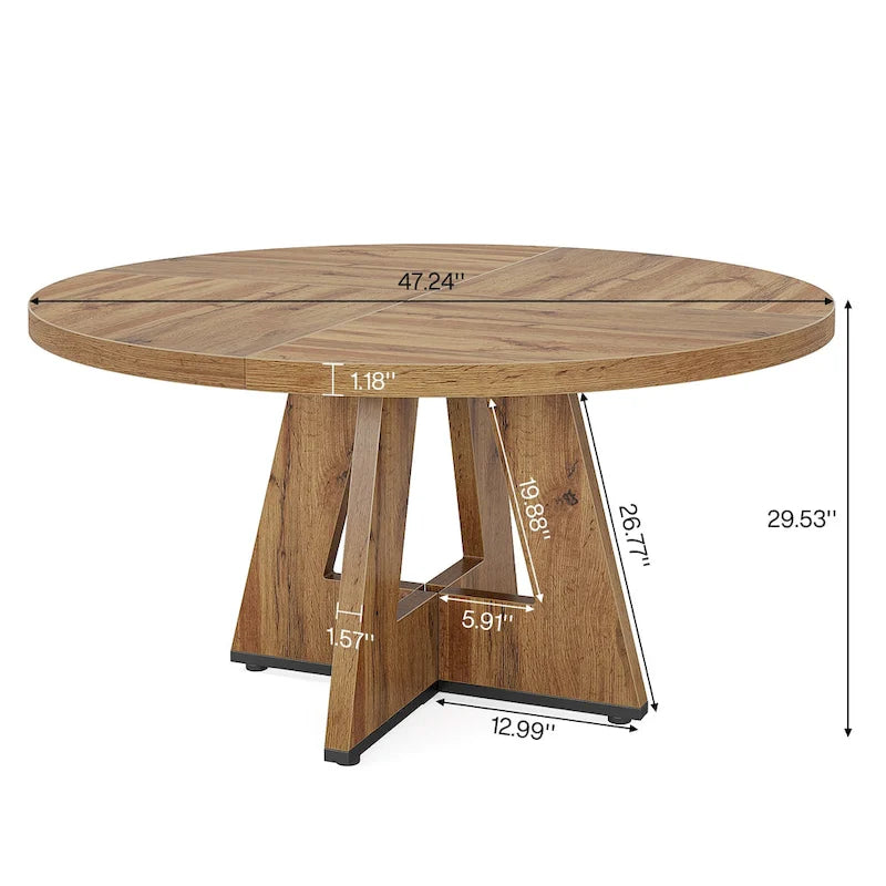 47 Inch Modern Engineered Wood Table