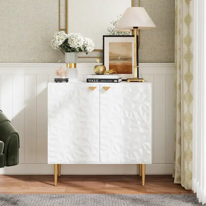 15.74 Inch Modern Metal Engineered Wood Cabinet Adjustable