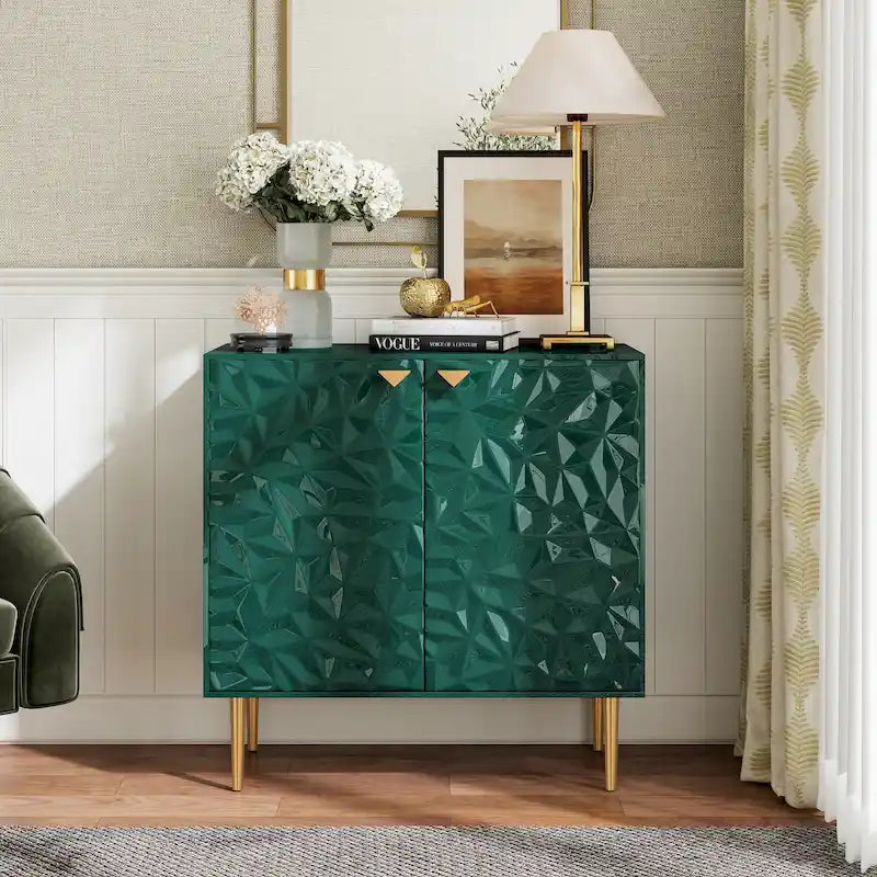 15.74 Inch Modern Metal Engineered Wood Cabinet Adjustable