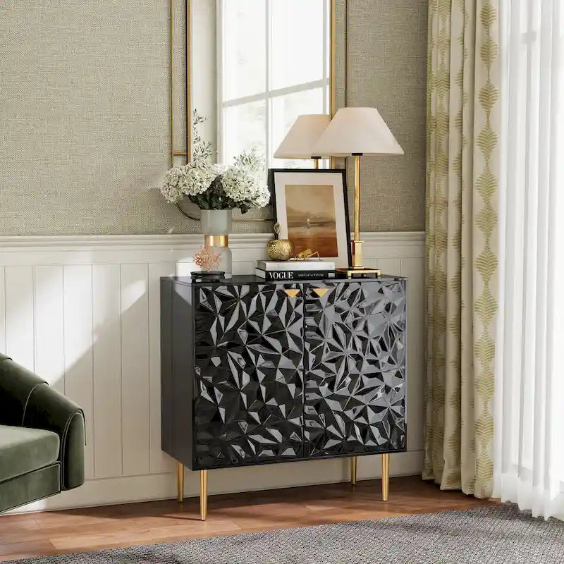 15.74 Inch Modern Metal Engineered Wood Cabinet Adjustable