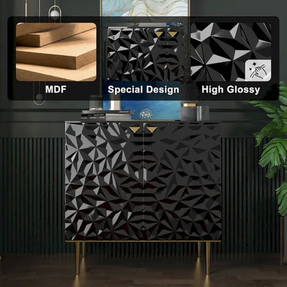 15.74 Inch Modern Metal Engineered Wood Cabinet Adjustable