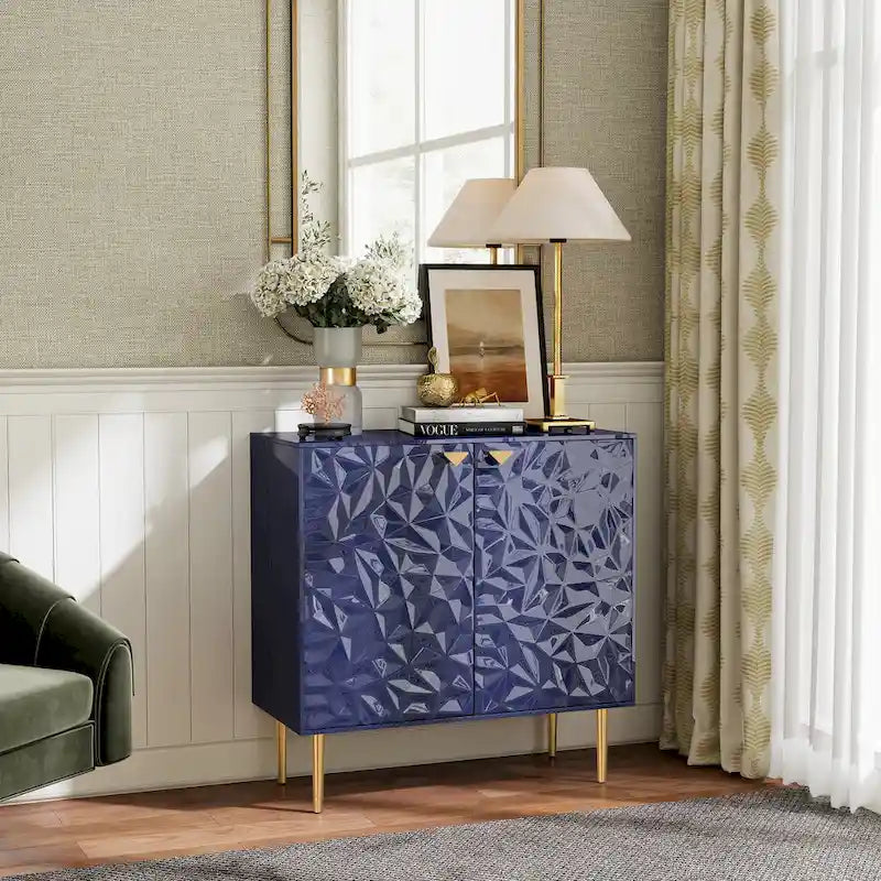 15.74 Inch Modern Metal Engineered Wood Cabinet Adjustable