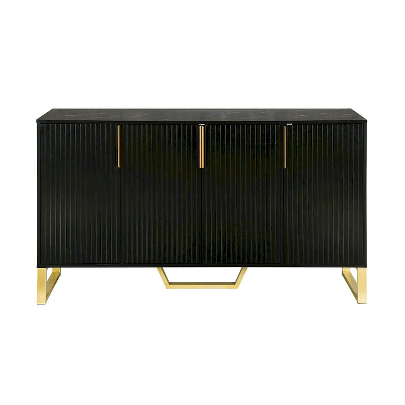 Modern Metal Marble Table Adjustable