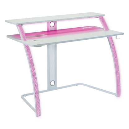 Code 30 Battlestation Gaming Desk in White Finish