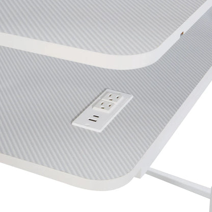 Code 30 Battlestation Gaming Desk in White Finish