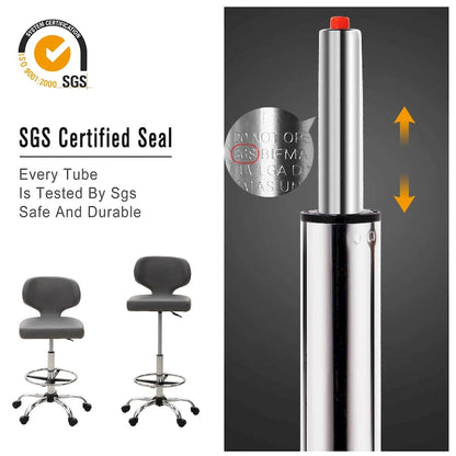 Contemporary Metal Leather Table Adjustable