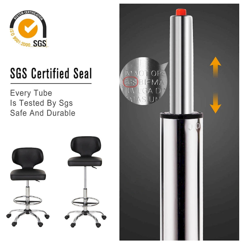 Contemporary Metal Leather Table Adjustable