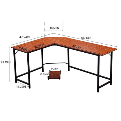 Wood Metal Table Adjustable