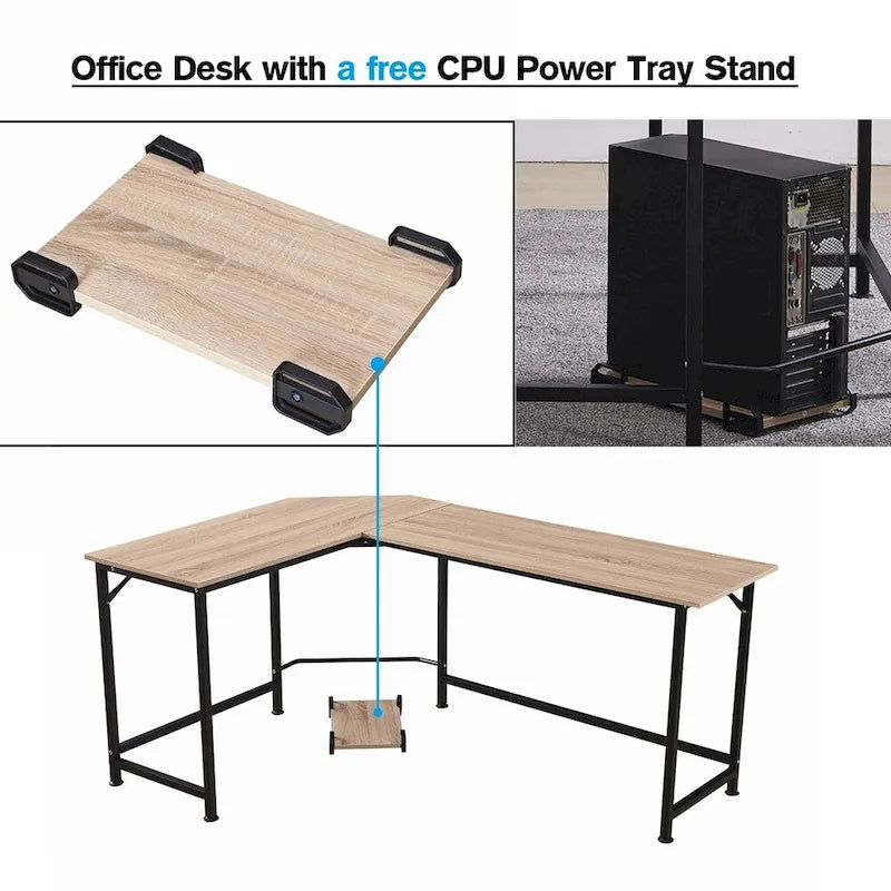 Wood Metal Table Adjustable