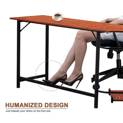 Wood Metal Table Adjustable