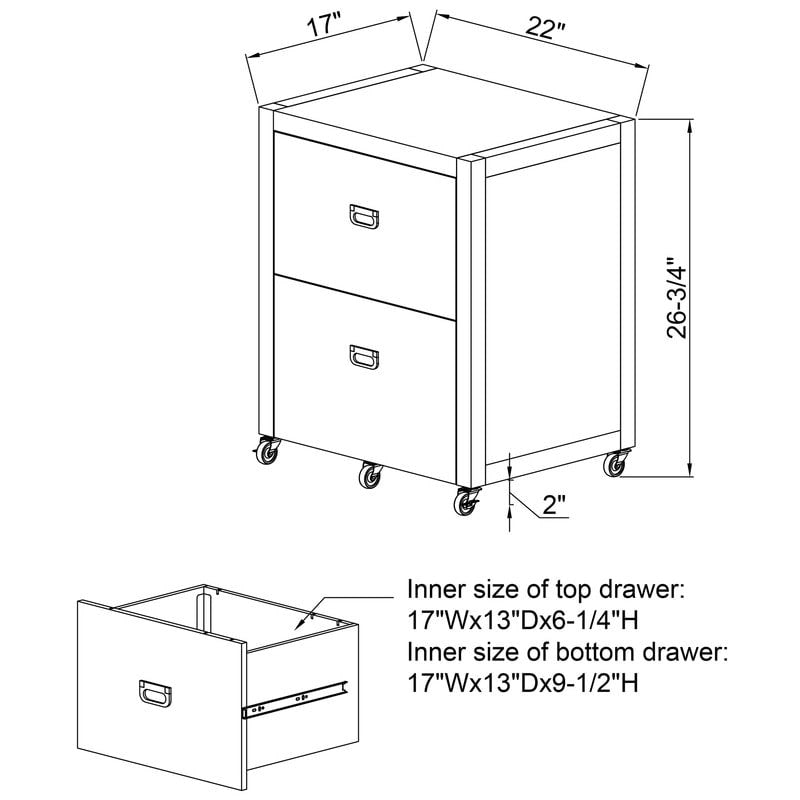 22 Inch Metal Cabinet Rolling