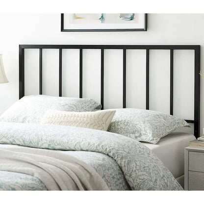 Kenvil Classic Queen Size Black Metal Headboard