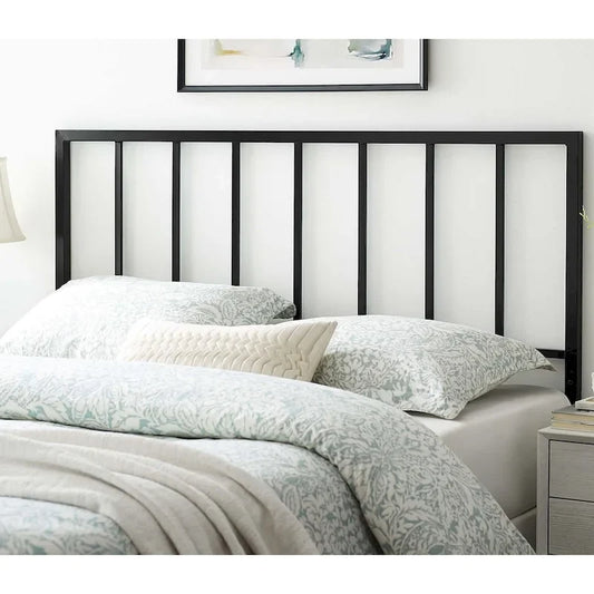 Kenvil Classic Queen Size Black Metal Headboard