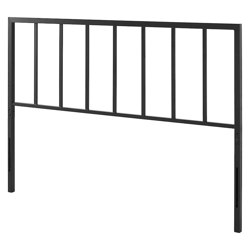 Kenvil Classic Queen Size Black Metal Headboard
