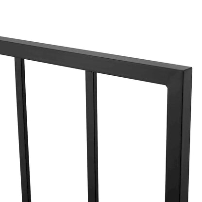 Kenvil Classic Queen Size Black Metal Headboard