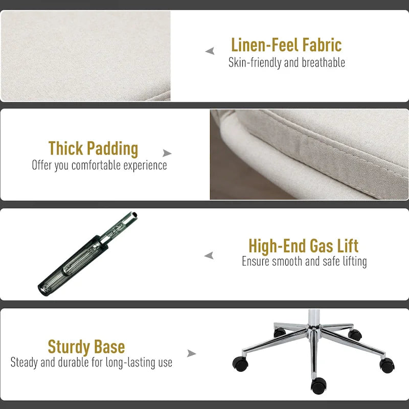 Metal Linen Chair Adjustable